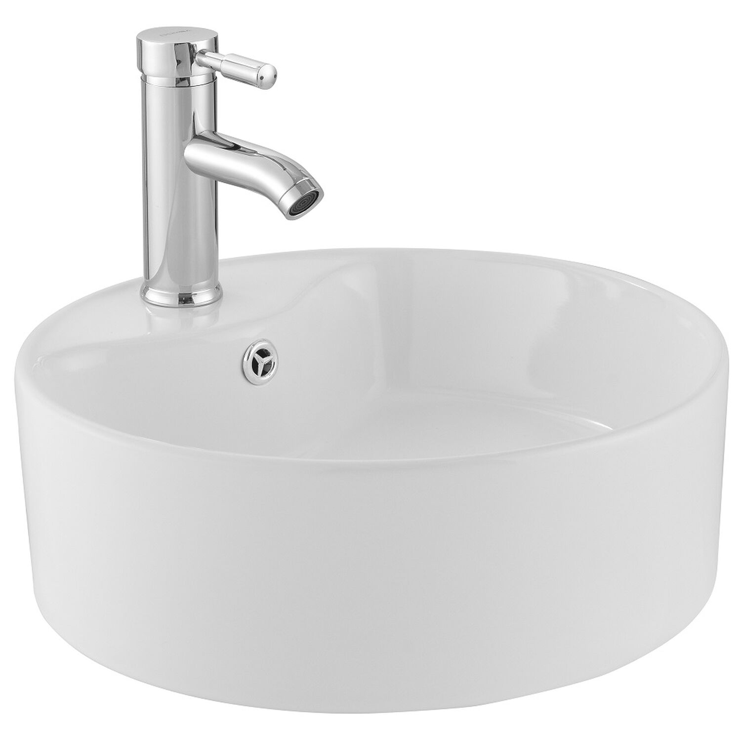 Lavamanos Sobreponer Domsa Slc8011 Blanco 41x41x14 Cm image number 3.0