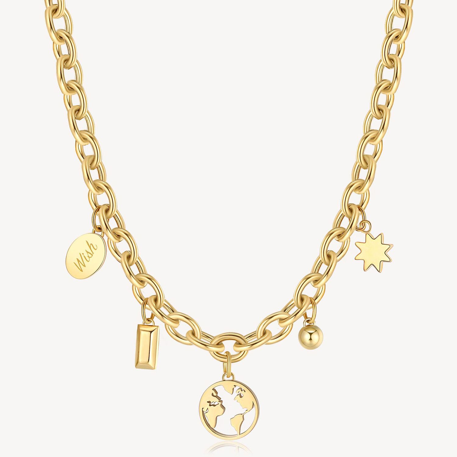 Collar Brosway Bhkn073 Dorado Mujer image number 1.0