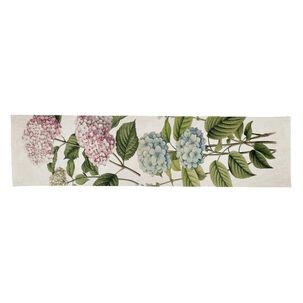 Camino De Mesa Tuyo Hortensias / 180x35 Cm