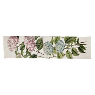 Camino De Mesa Tuyo Hortensias / 180x35 Cm