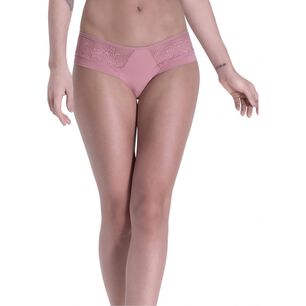 Bikini Microfibra Encaje Granate 2rios