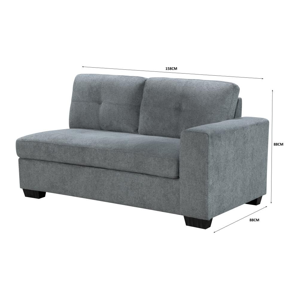 Sof&aacute; Seccional Azhome Maldini Izquierdo / 4 Cuerpos image number 8.0