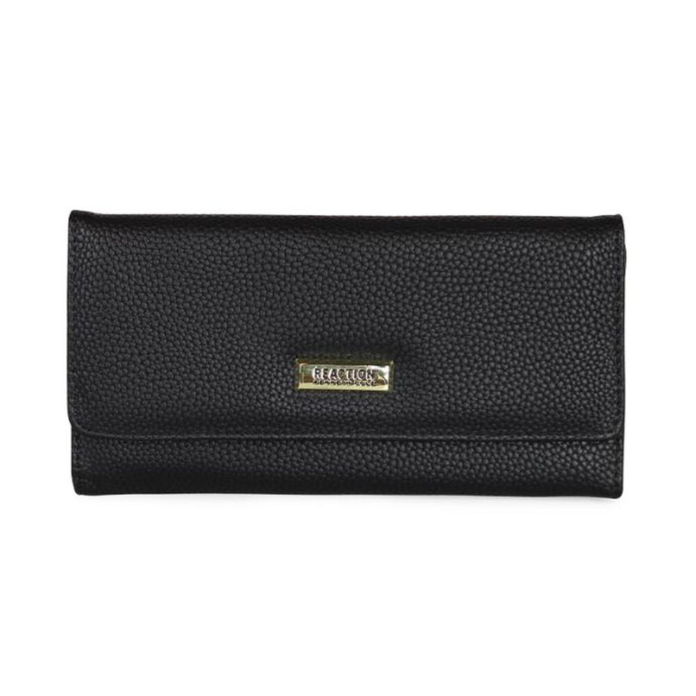 2 Billeteras De Mujer Fidelia Negra Y Gris Kenneth Cole image number 2.0