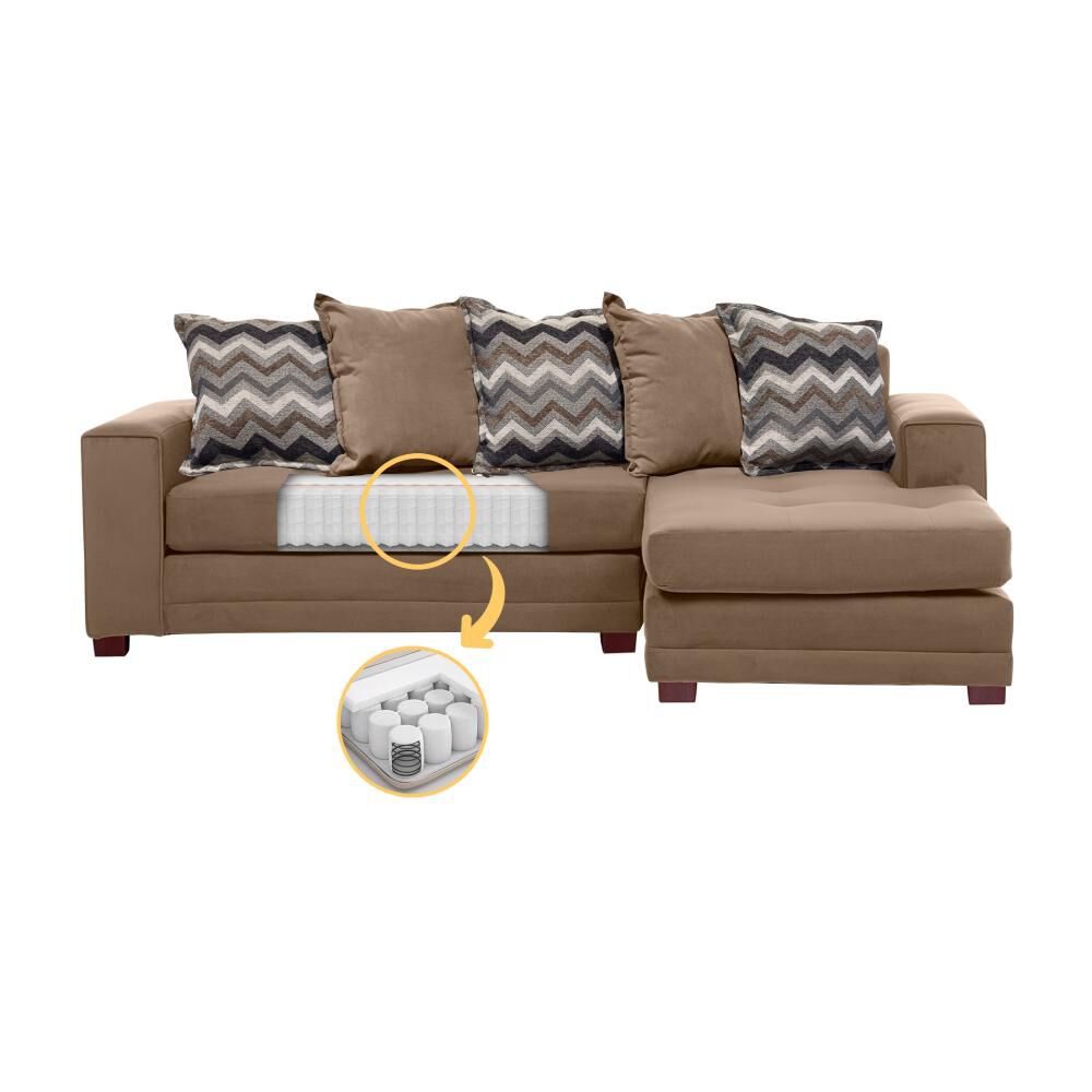 Sof&aacute; Seccional Derecho Living Factory Milan / 4 Cuerpos image number 2.0