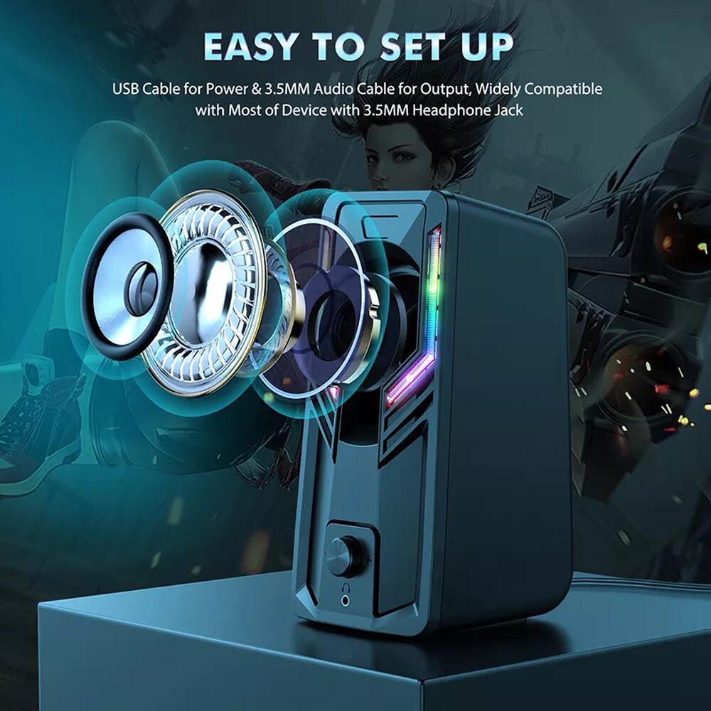 Parlantes Pc Gamer Onikuma G6 image number 6.0