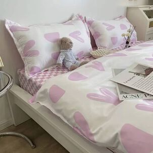 Juego Funda De Plum&oacute;n + Sabana 200 Hilos King