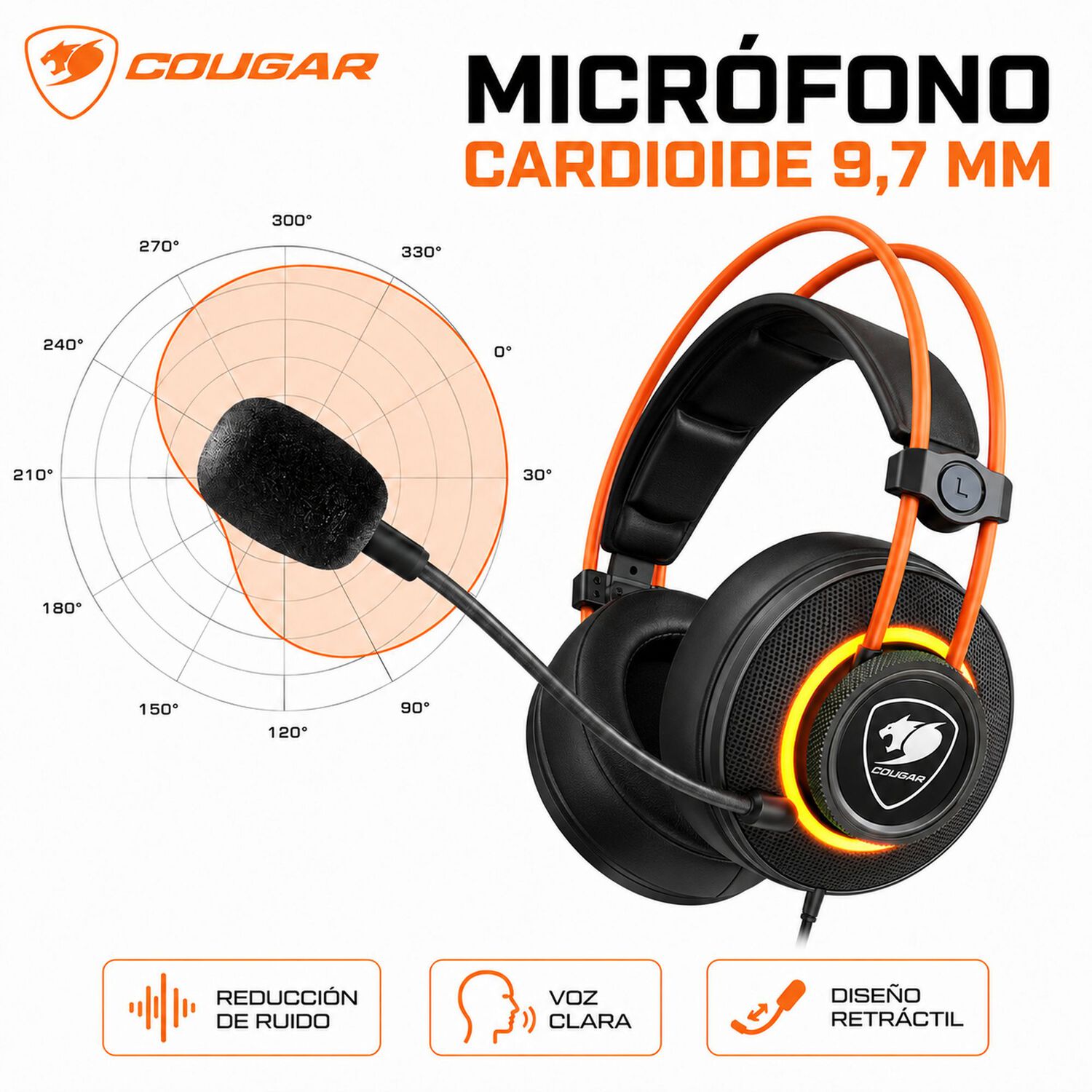 Audifono Cougar Immersa Pro Prix Rgb Usb 7.1 Multiplataforma image number 7.0