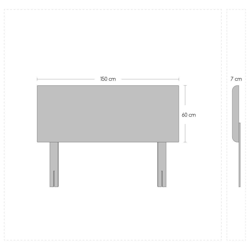 Cama Europea Celta Castello / 2 Plazas / Base Normal + Respaldo image number 5.0
