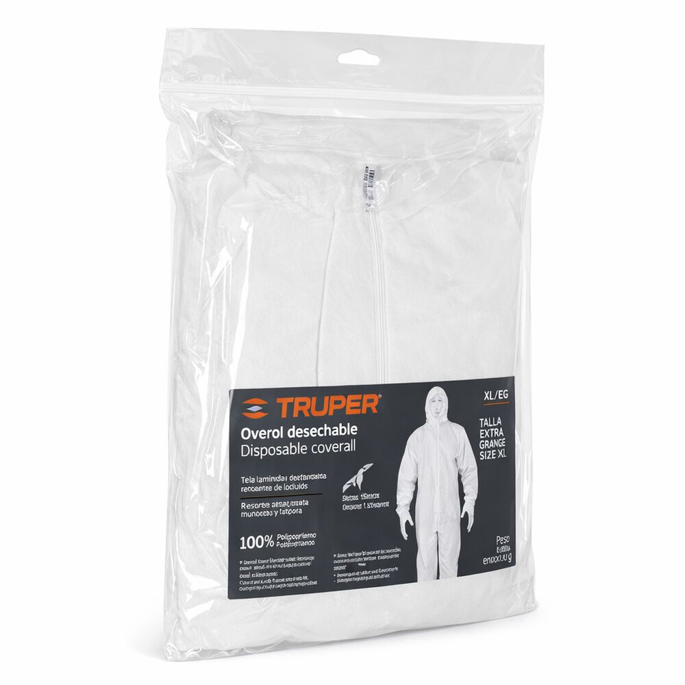 Overol Desechable Xl - Truper Overd-xl image number 4.0