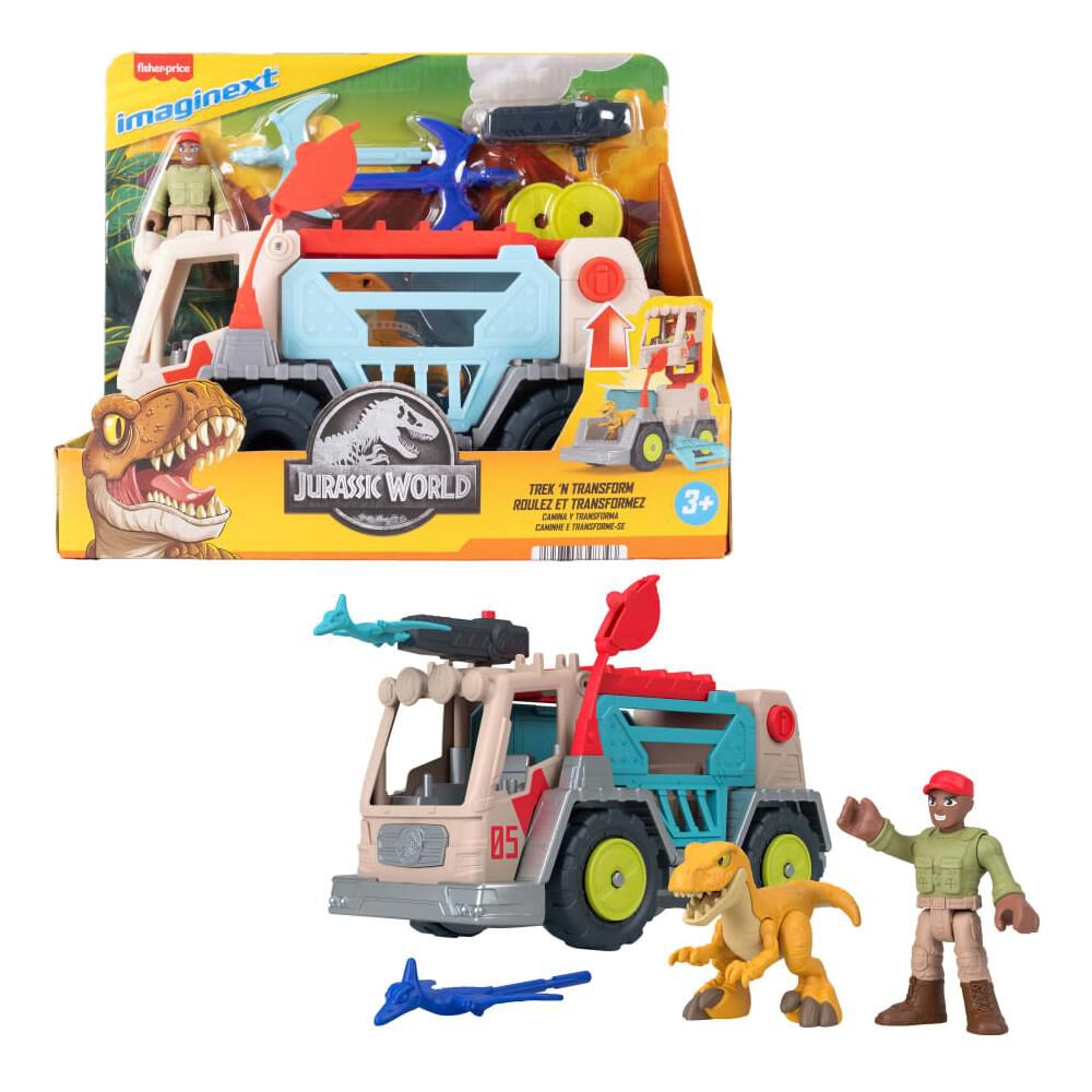 Set Imaginext Dino Raptor Rescue Tracker image number 0.0