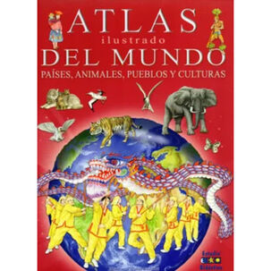 Atlas Ilustrado Del Mundo, Paises, Animales, Pueblos Y Cultu