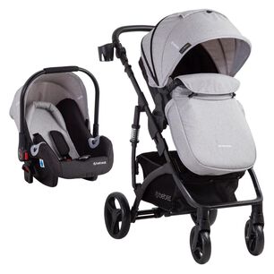 Coche Cuna Travel System Bebesit Explorer Lx Gris