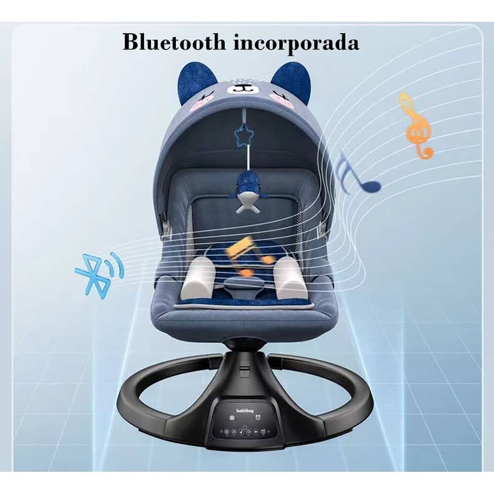 Mecedora El&eacute;ctrica Reclinable Bluetooth Lubabycas Rosada image number 6.0
