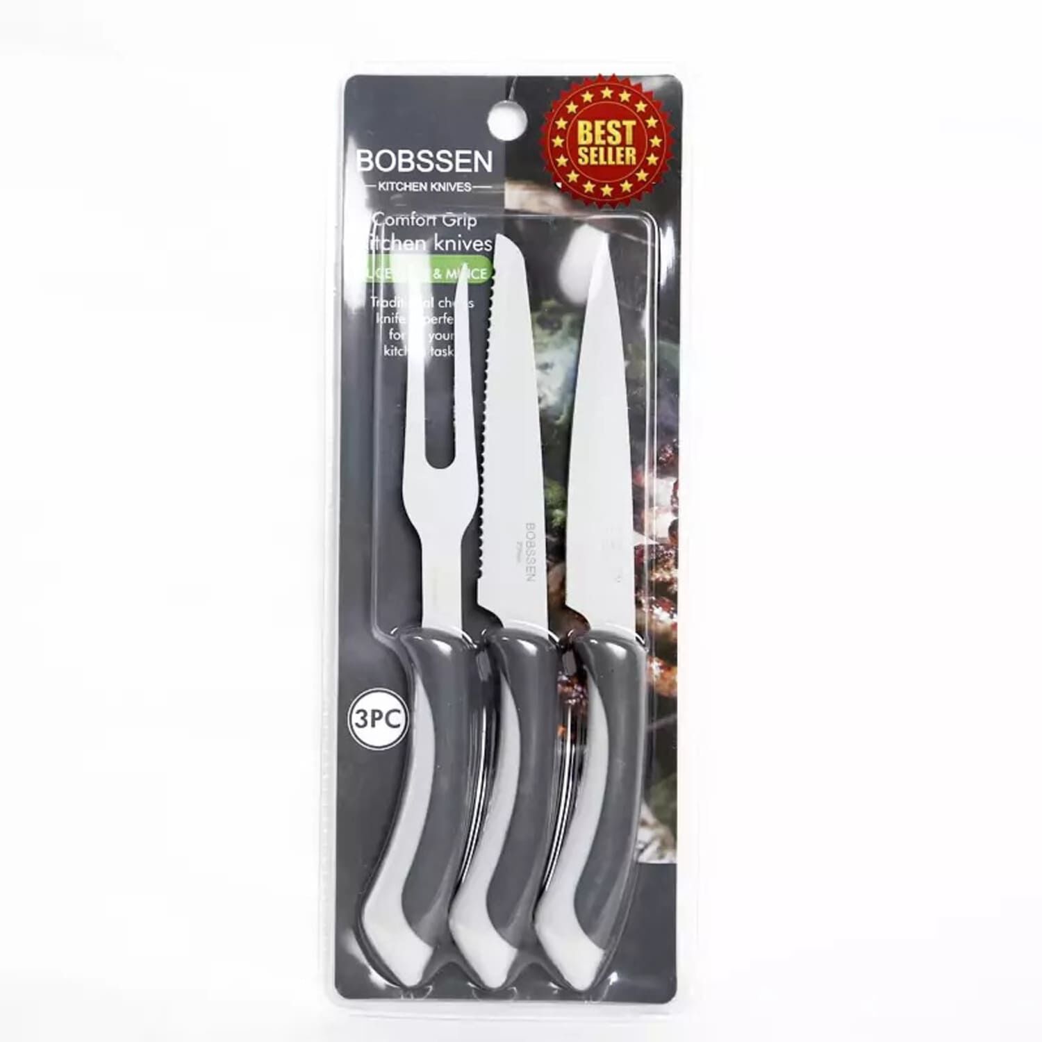 Pack X 3 Set Parrillero 2 Cuchillos Y Tenedor 25 Cm image number 0.0