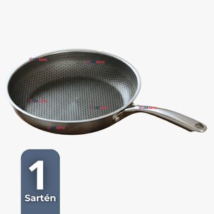 Sartén Acero Inoxidable Antiadherente 28cm Para Cocinar Freír Saltear Sartén Acero Inoxidable Antiadherente 28cm Para Cocinar Freír Saltear