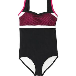 Traje De Baño Deportivo Copa Grande Fucsia