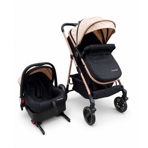 Coche Cuna Travel System Aureo Isofix Gold Beige Bebesit
