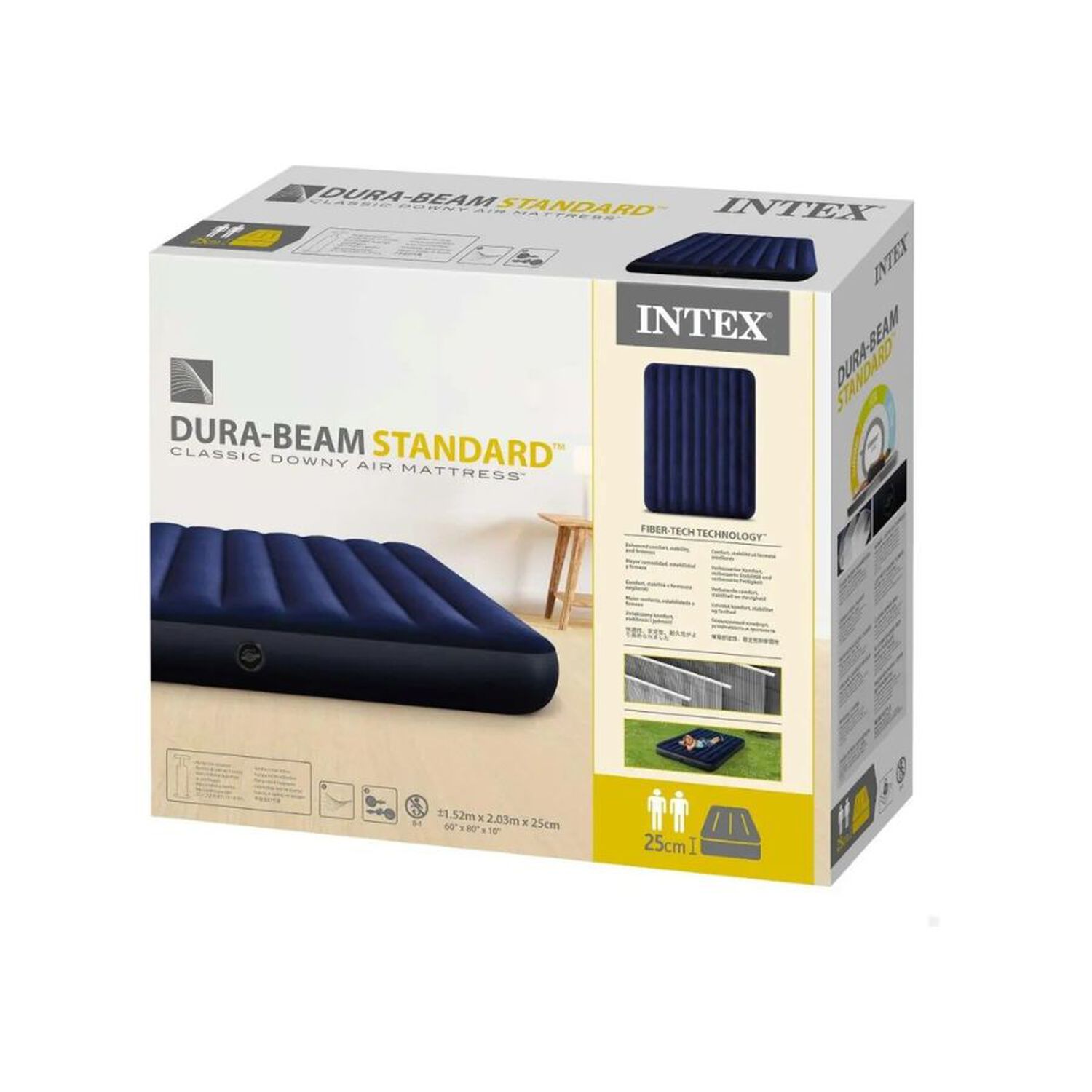Colchon Inflable Para Camping Intex De 152 X 203 X 25 Cm image number 2.0