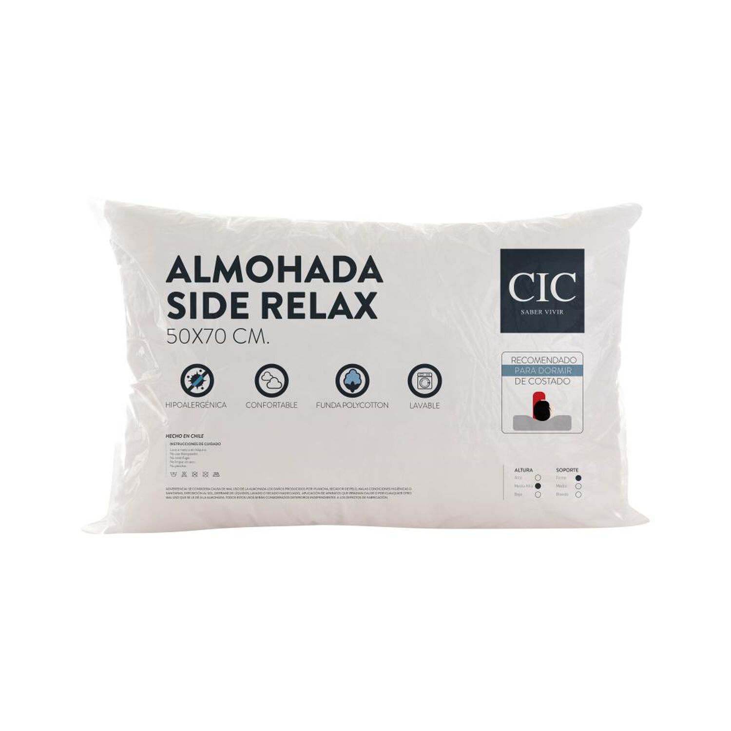 Almohada Cic Fibra Side Relax image number 0.0