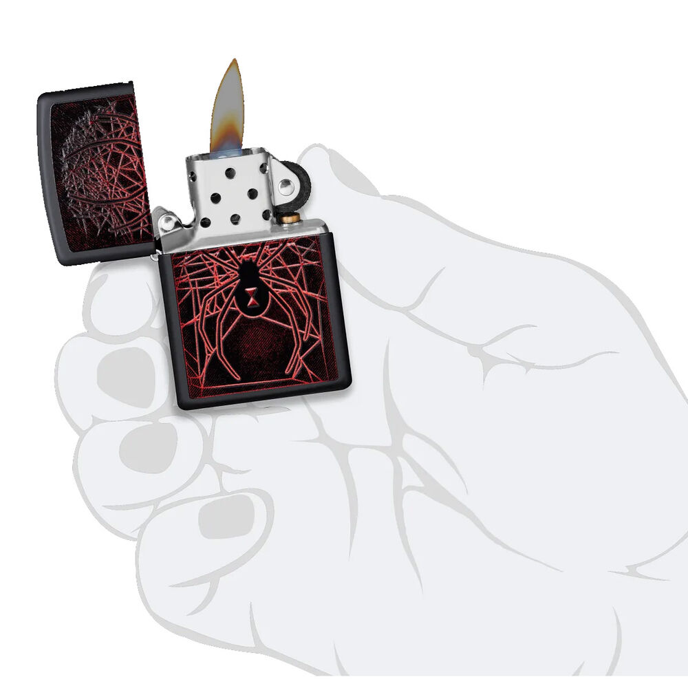 Encendedor Zippo 218 Spider Design Negro Zp49791 image number 3.0