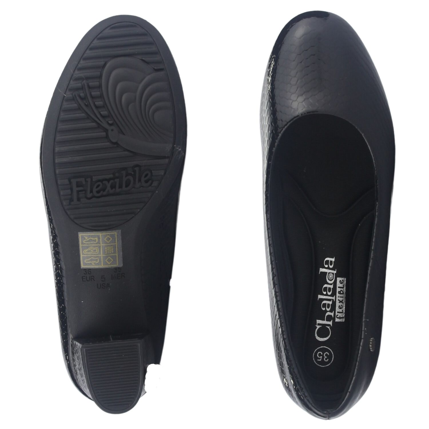 Zapato Mujer Chalada Flexi-58 Negro Casual image number 6.0