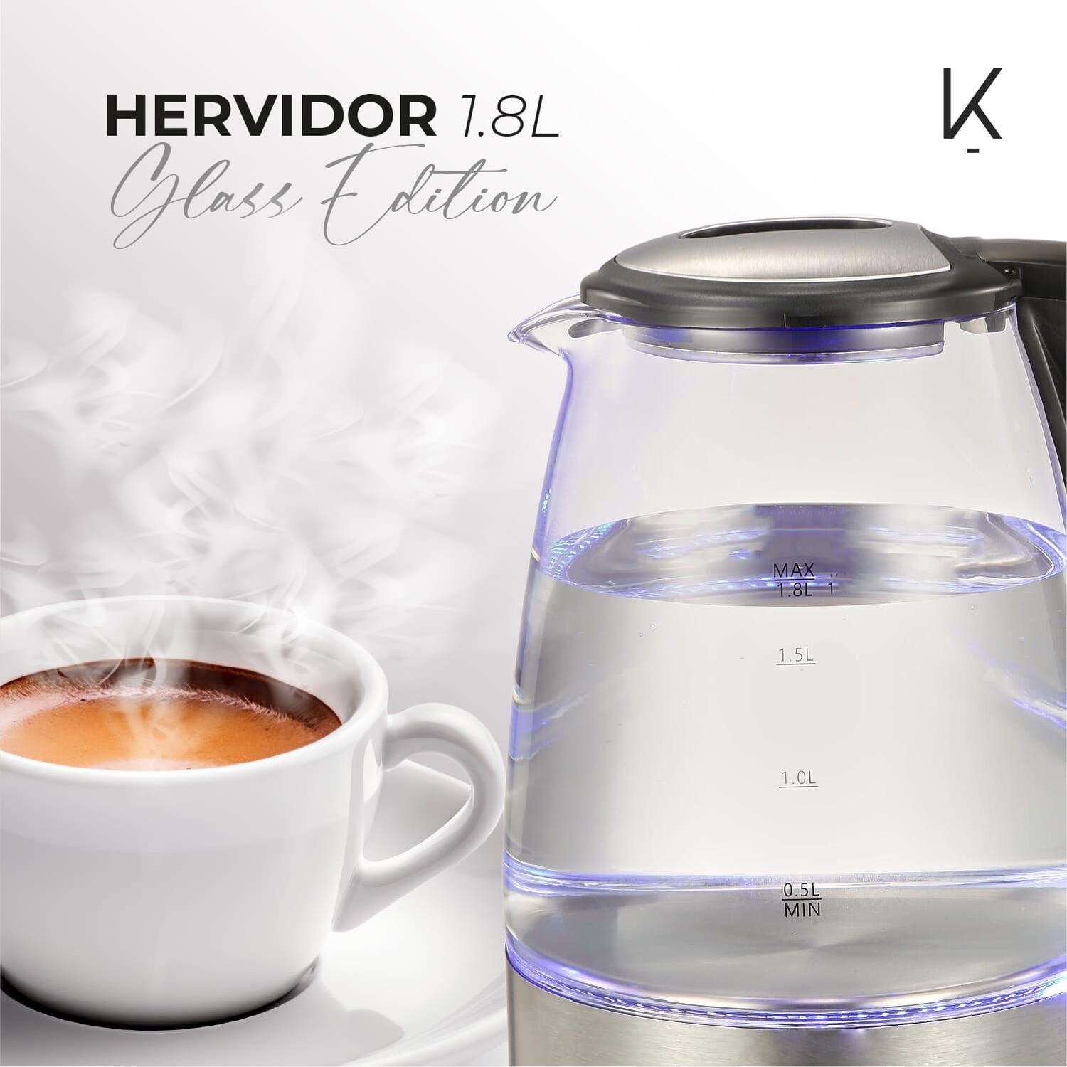 Hervidor Glass Edition 1.8 Litros Kitchen-it image number 4.0