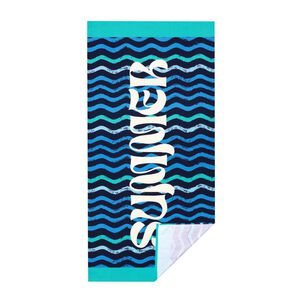 Toalla De Playa Casaideal Waves / 75 X 150 Cm
