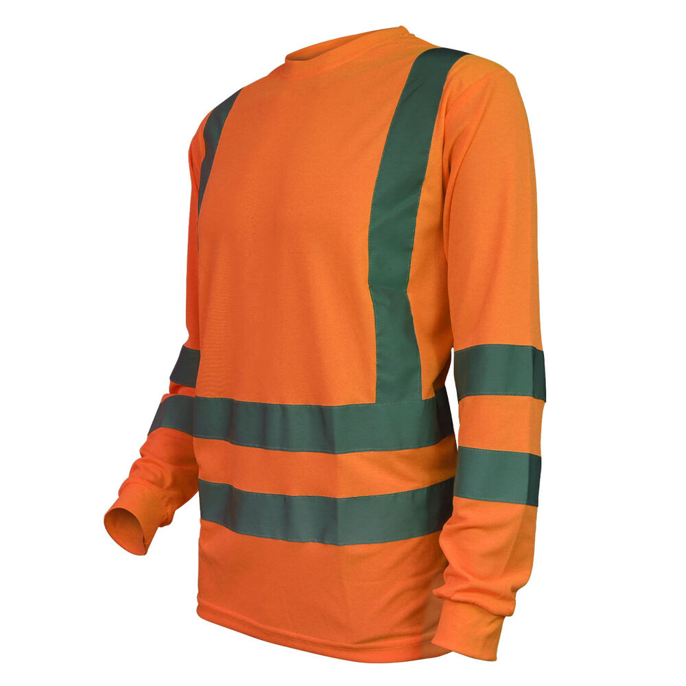 Polera Polo Dry Fit Naranja Fluor M/larga Upf 25 image number 2.0
