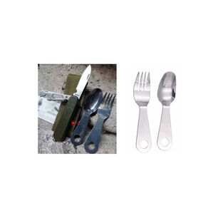 Set De Navaja Camping Con Cuchara Y Tenedor - Ps