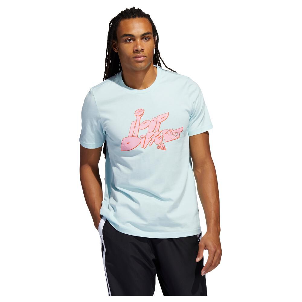 Poleras Deportivas Hombre en Oferta | Hites.com | ADIDAS | CELESTE en  Oferta | Hites.com