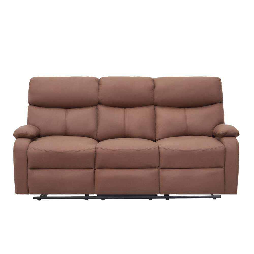 Berger Sof&aacute; Reclinable Milan 3 Cuerpos Caf&eacute; image number 3.0