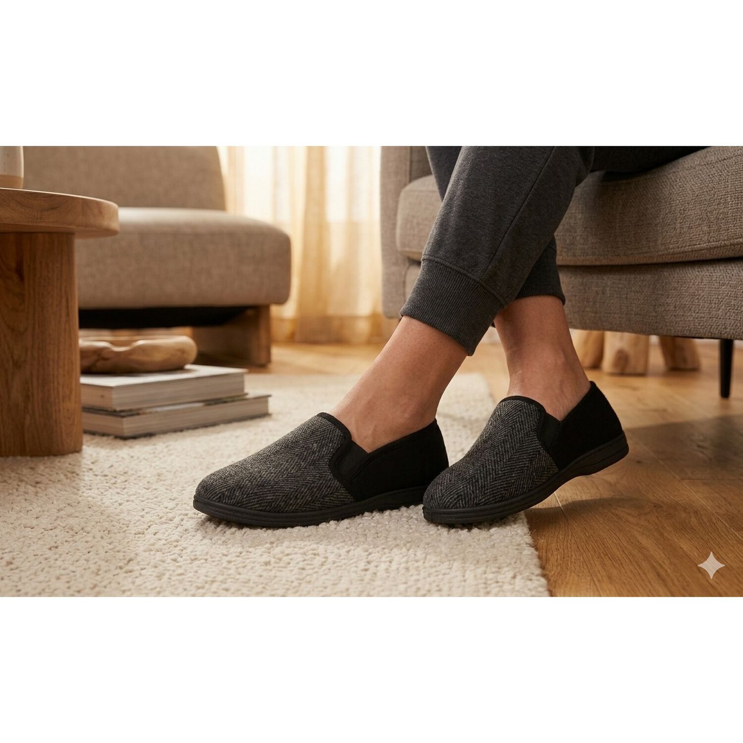 Pantufla Suzhou Gris Passer image number 4.0