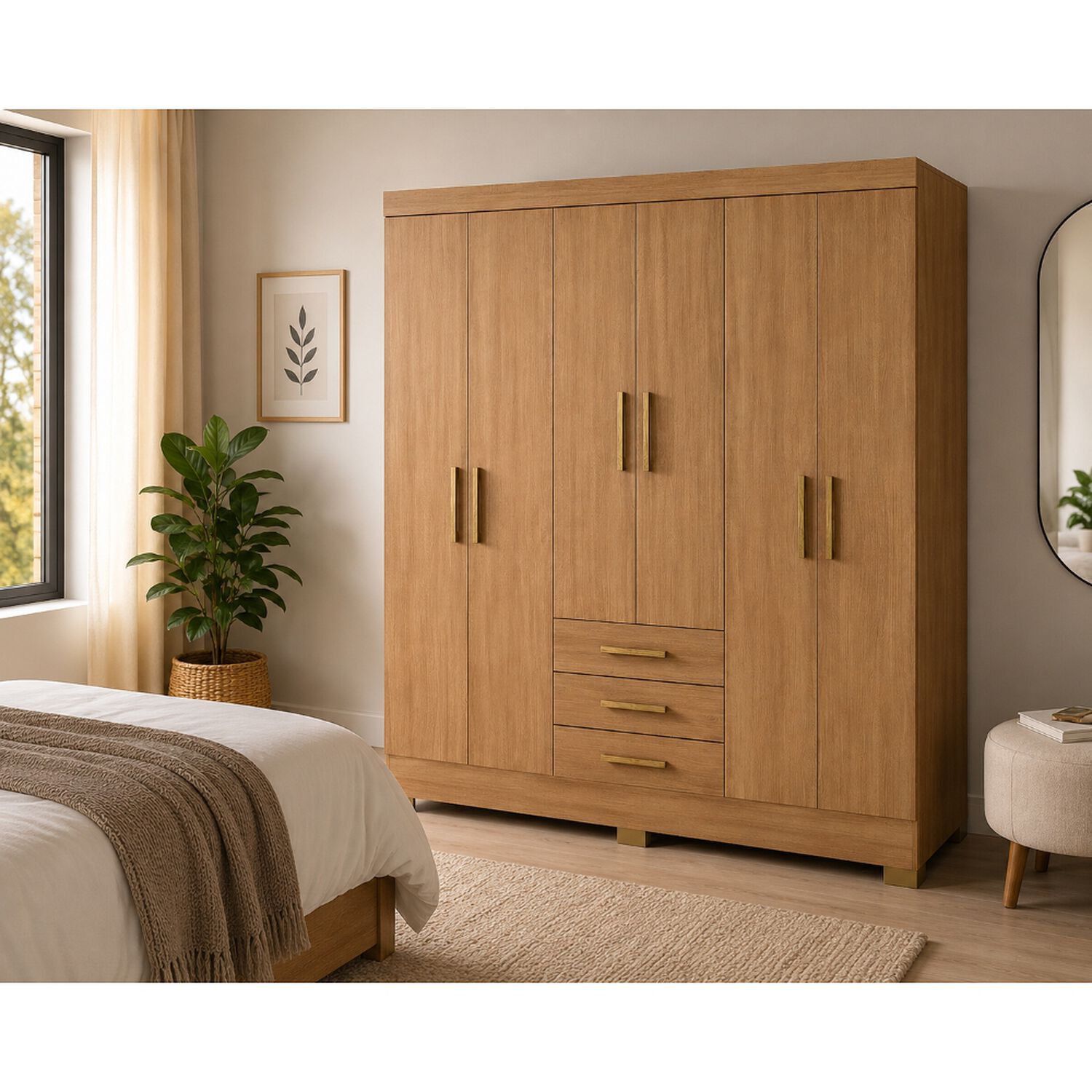 Cl&oacute;set Di Poretti Design Itacare / 6 Puertas / 3 Cajones image number 1.0