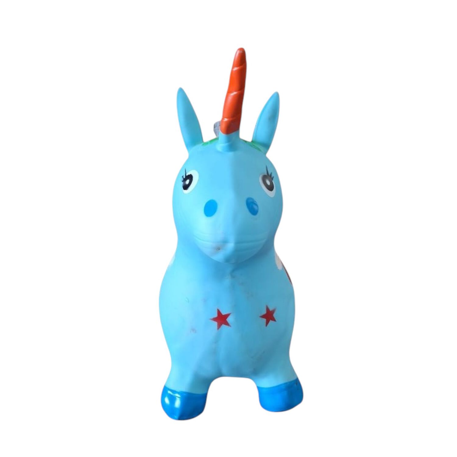 Unicornio Saltar&iacute;n Inflable Con Sonido Celeste image number 3.0