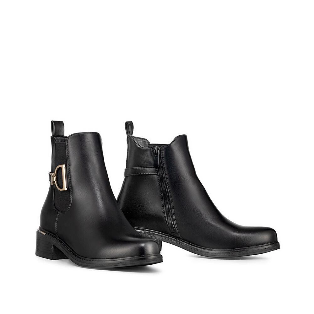 Botin Casual Mujer Eco Cuero Vintage Elegante Weide Qbm18 image number 5.0