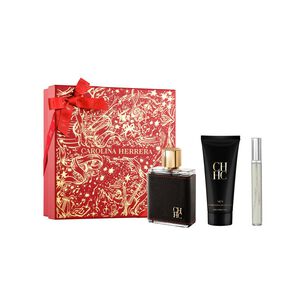 Set De Perfumer&iacute;a Carolina Herrera Hombre Estuche Ch Men Eau De Toilette 100 Ml + Balsamo After Shave 100 Ml + Eau De Toilette 10 Ml