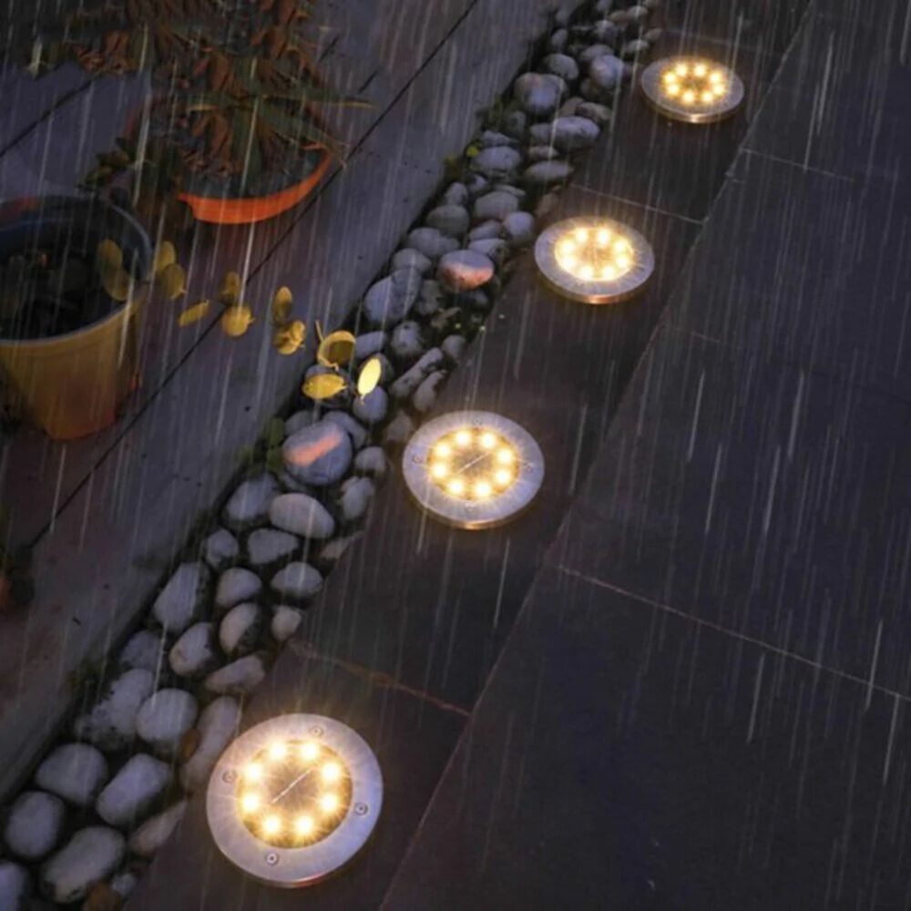 Set 4 Focos Led Carga Solar Para Jard&iacute;n Con Estaca image number 8.0