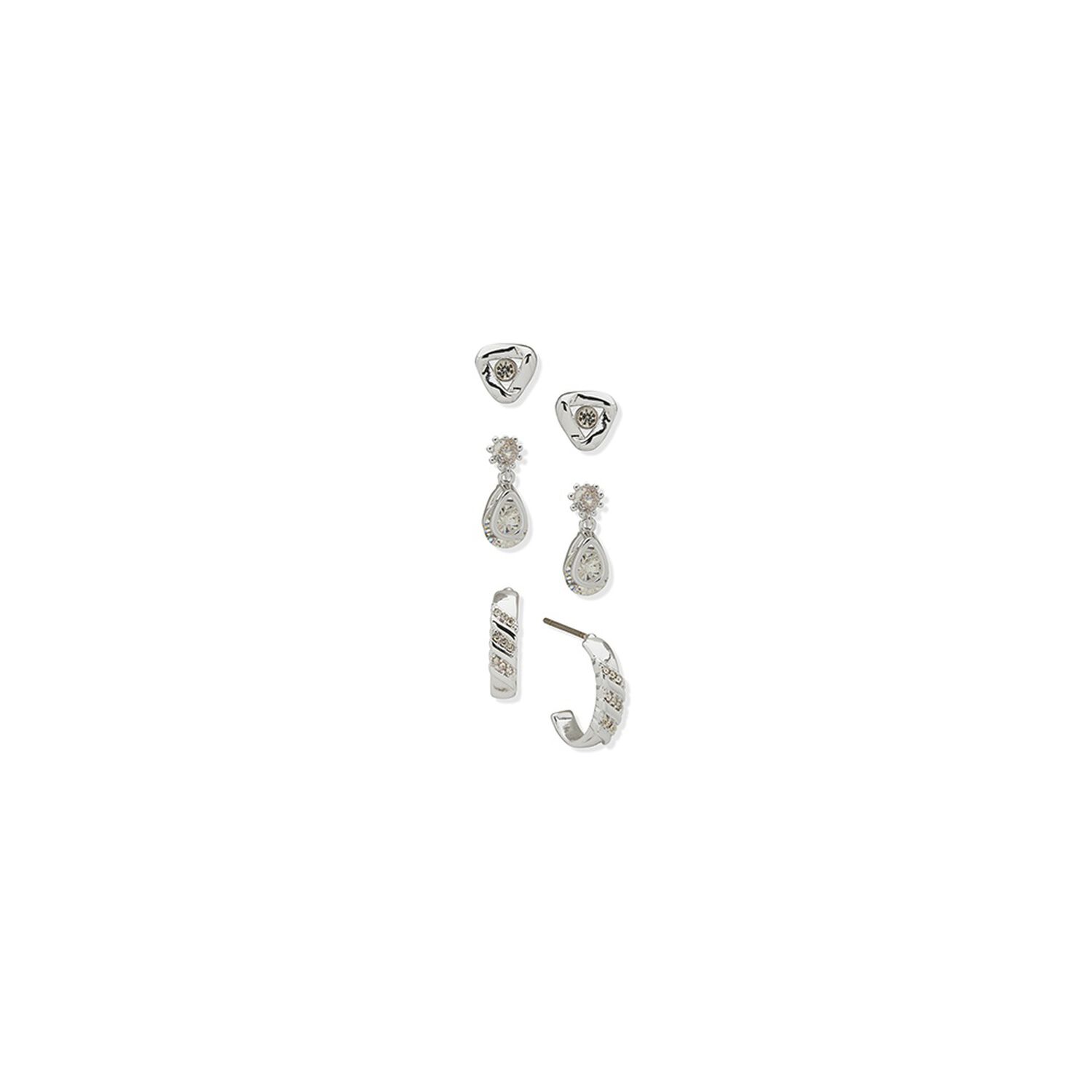 Set De Aros Mujer Anne Klein Bundled Up Pla image number 3.0