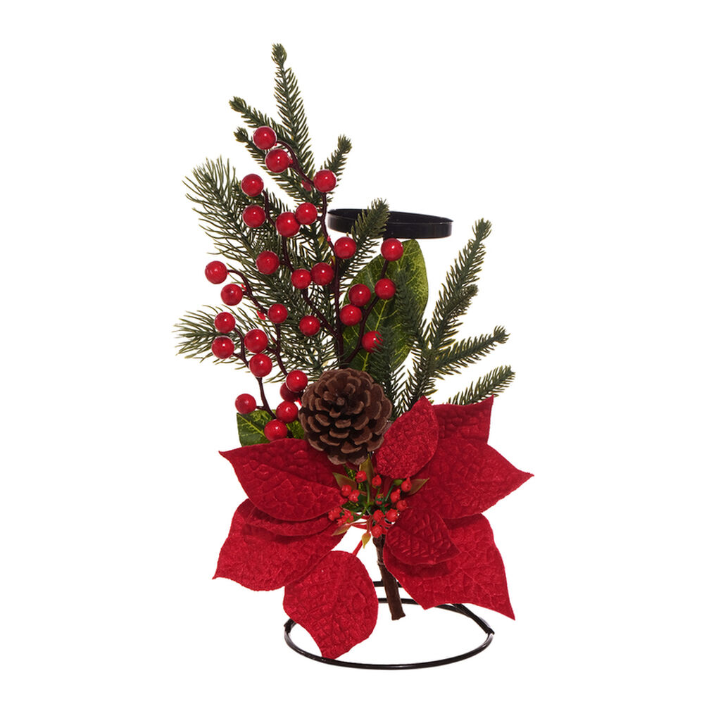 Adorno De Navidad Casaideal Candelabro Rojo image number 0.0