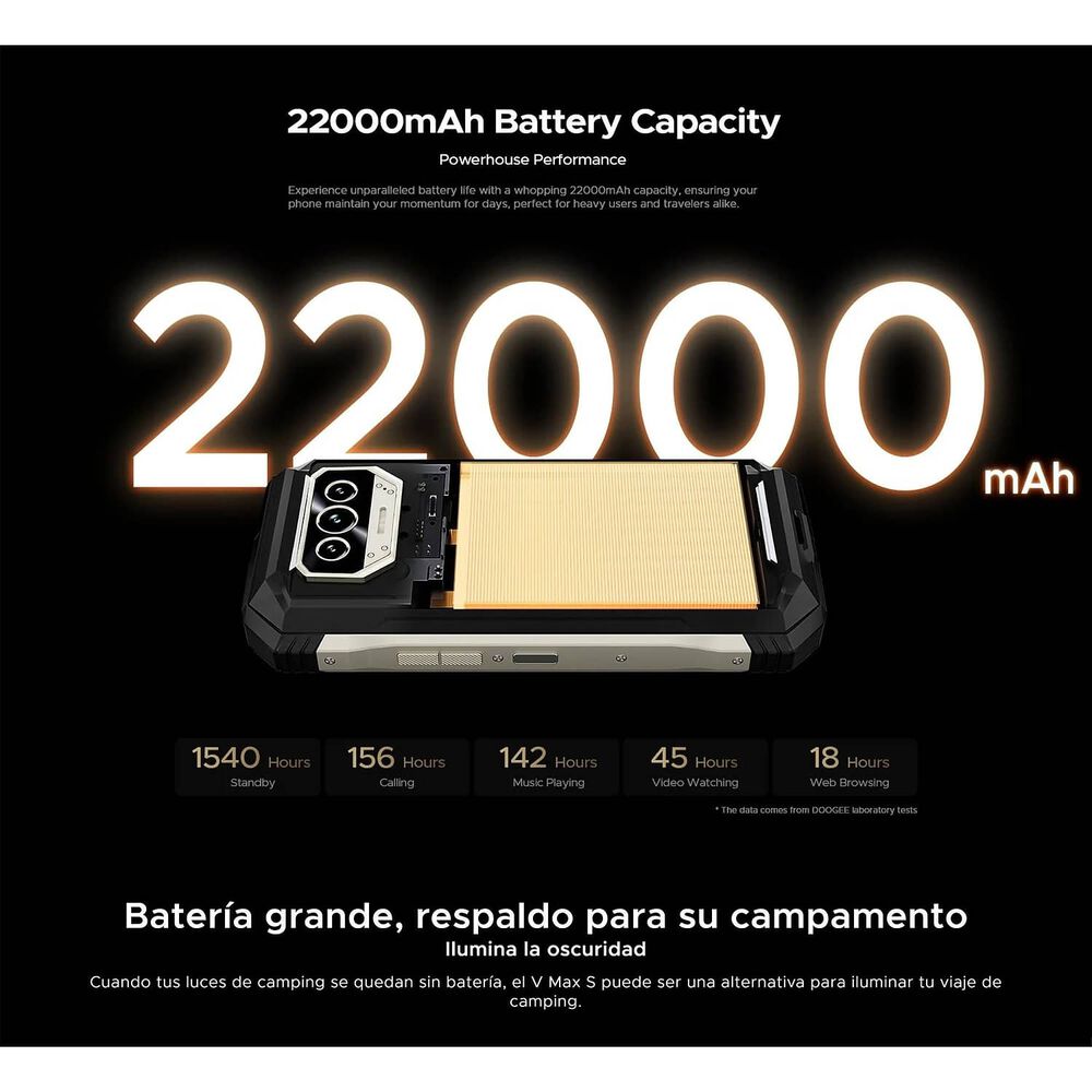 Doogee V Max S Dualsim 5g Con Bater&iacute;a De 22.000mah Y C&aacute;mara De 108mp image number 5.0