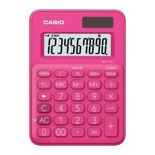 Calculadora De Escritorio 12 Digitos Rosado Ms-7uc