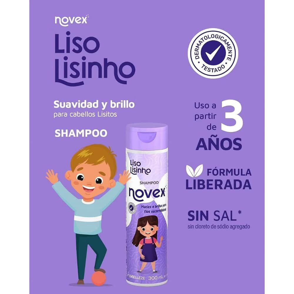Kt Sh/acond Liso Lisinho 300ml Novex image number 4.0