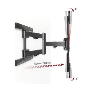 Brazo Articulado Base Tv Universal Soporte 55-85 Negro
