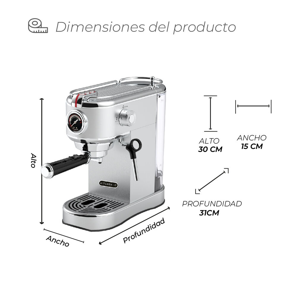 Cafetera Espresso Bari 5 En 1 image number 4.0