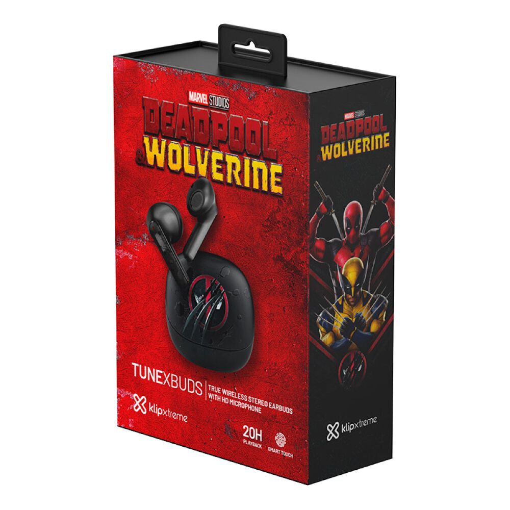 Audífonos Klipxtreme Tunexbuds Deadpool Wolverine In Ear image number 3.0