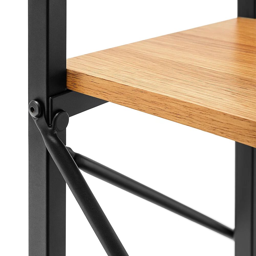 Escritorio Industrial Home Office Con Repisas Oslo - Madera Clara image number 12.0