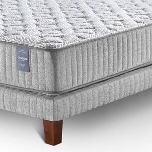 Cama Europea Cannon Home Hybrid Visco / 1.5 Plazas / Base Normal