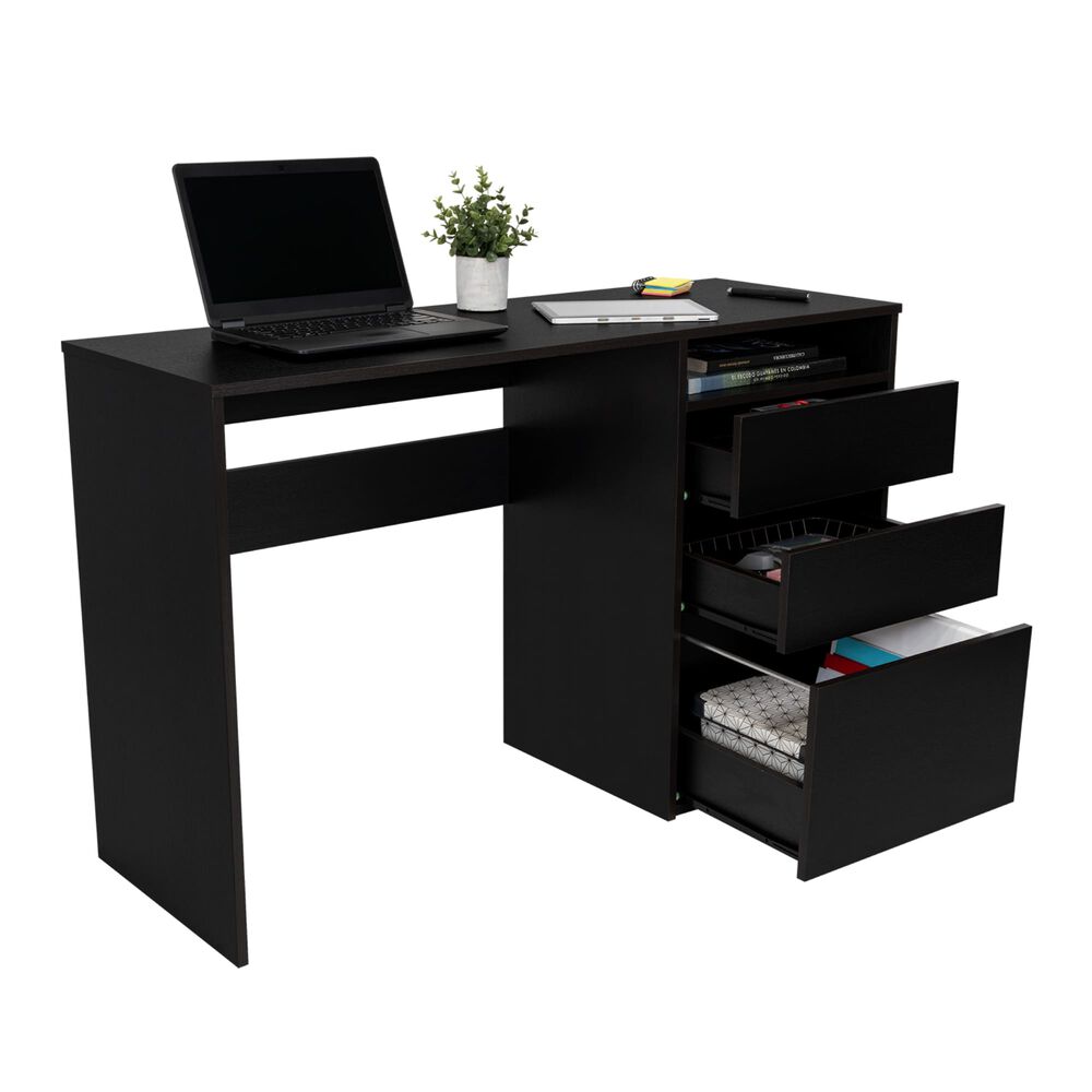 Escritorio 3 Cajones Fm-049n - Negro image number 4.0