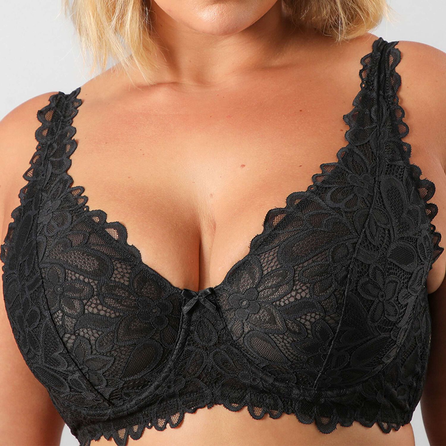 Sosten Bralette Encaje Flor Flores 13500-2 image number 2.0