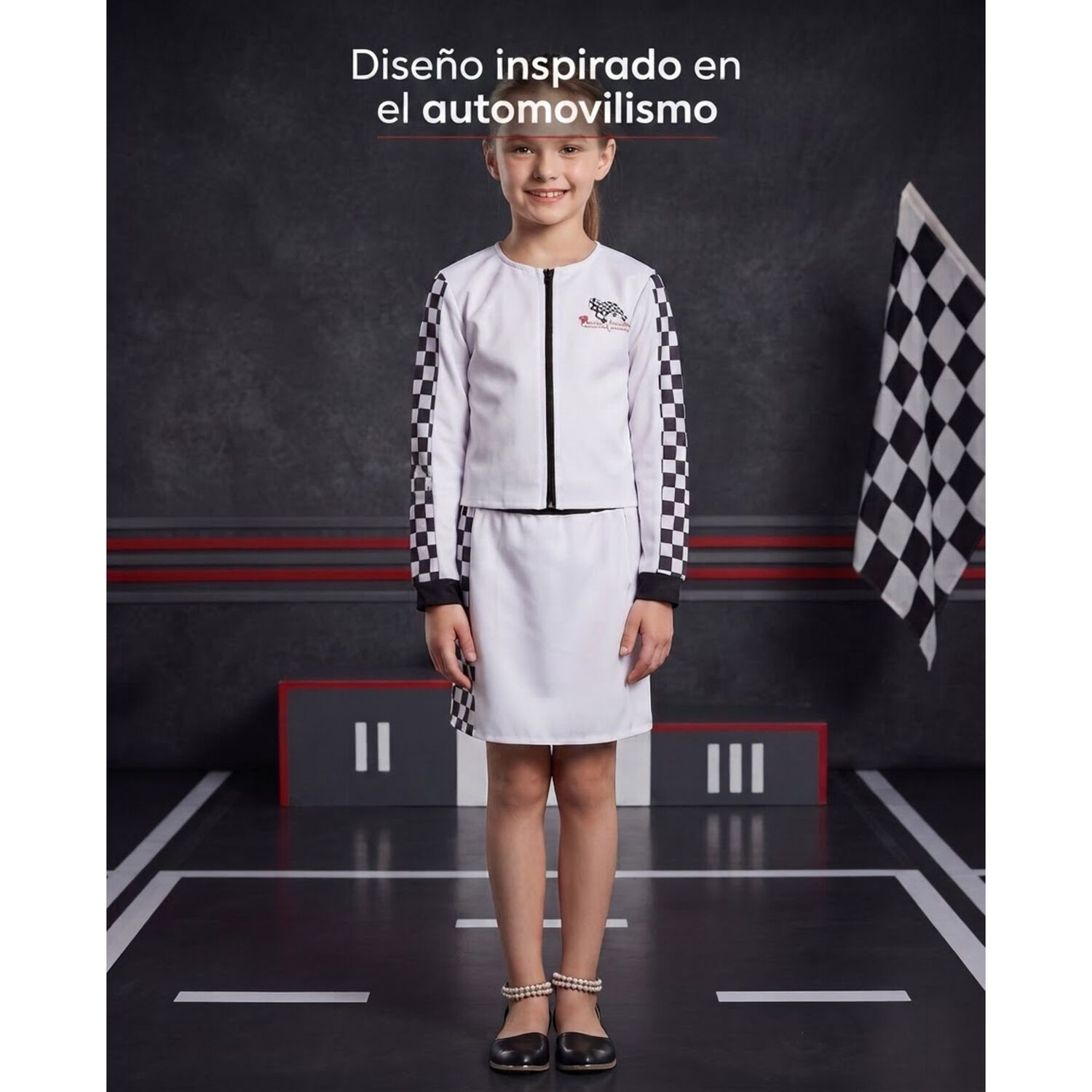 Disfraz Infantil Carreras Formula 1 Ni&ntilde;a image number 3.0